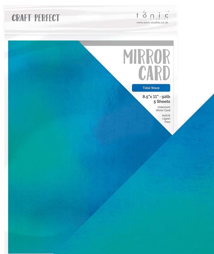 Tidal Wave Iridescent Mirror Carstock, 5 sheets